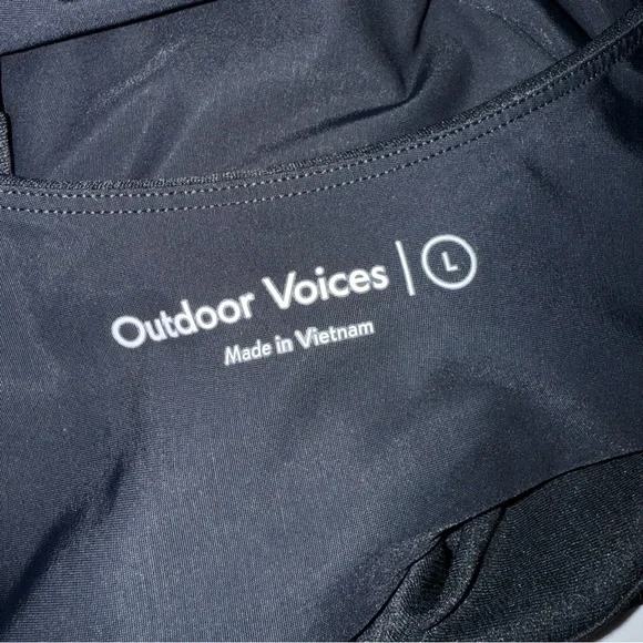 Outdoor Voice Court Cutout Tennis Dress Black Size Large - Picture 9 of 11